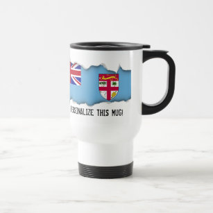 Fiji Islands Flag Travel Mug