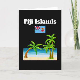 Fiji Islands Lover Travel Souvenir Fijian Flag Vac Card
