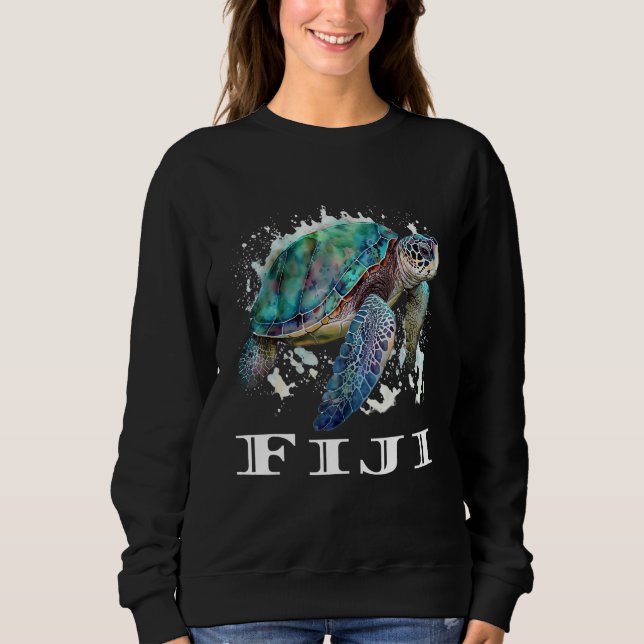Fiji Islands Sea Turtle Fiji Sweatshirt (Front)