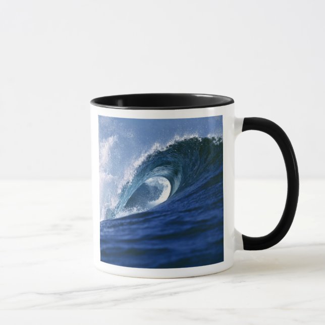 Fiji Islands, Tavarua, Cloudbreak. A wave Mug (Right)