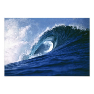 Fiji Islands, Tavarua, Cloudbreak. A wave Photo Print