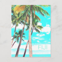 Fiji Islands tropical coconut palm trees travel