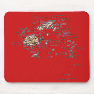 Fiji Map Mousepad