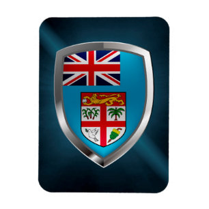 Fiji Mettalic Emblem Magnet