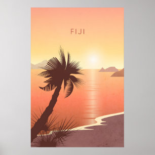 Fiji Minimal Travel Poster