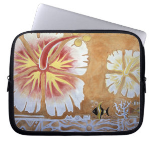 Fiji, mural art. laptop sleeve