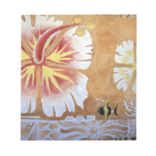 Fiji, mural art. notepad (Front)