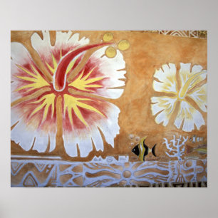 Fiji, mural art. poster