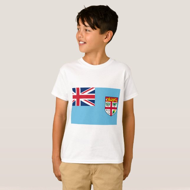 Fiji National World Flag T-Shirt (Front Full)