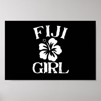 Fiji Pink Girl Poster