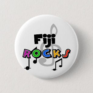 Fiji Rocks 6 Cm Round Badge