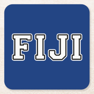 Fiji Square Paper Coaster