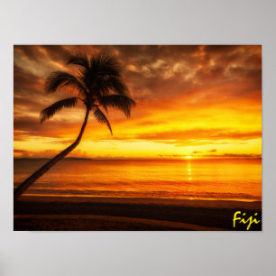 Fiji Sunset Poster