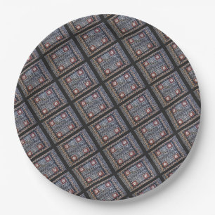 Fiji Tapa Barkcloth Paper Plate