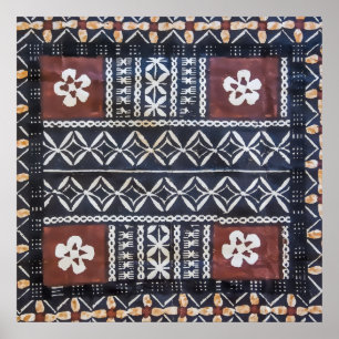 Fiji Tapa Cloth Print Poster