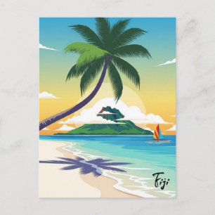 Fiji Travel Postcard