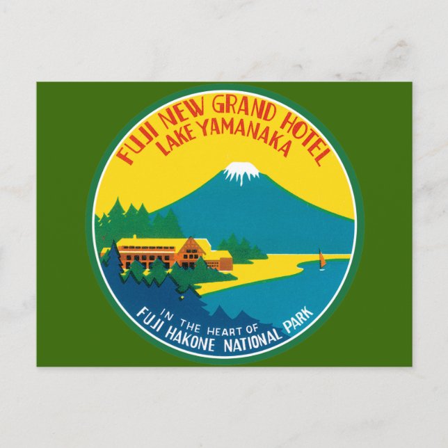 Fiji Travel Poster Postcard (Front)