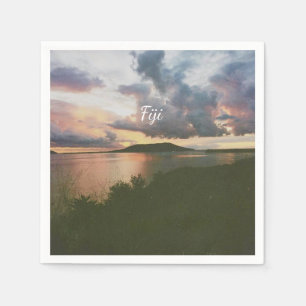 Fiji Tropical Island Flexible Photo Magnet Napkin