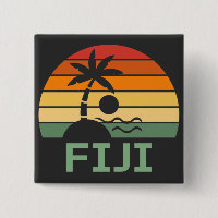 Fiji Vintage Palm Trees Summer Beach