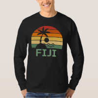 Fiji Vintage Palm Trees Summer Beach