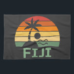 Fiji Vintage Palm Trees Summer Beach Tea Towel<br><div class="desc">Amazing Vintage Fiji design for beach lovers in summer.</div>