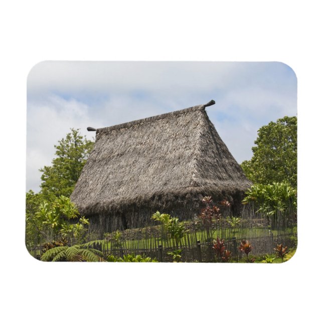 Fiji, Viti Levu Island. Polynesian Cultural Magnet (Horizontal)