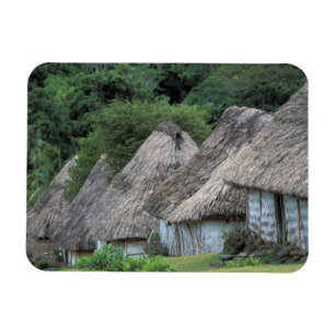 Fiji, Viti, Traditional hut houses. Magnet