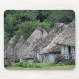Fiji, Viti, Traditional hut houses. Mouse Pad