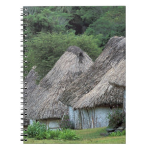 Fiji, Viti, Traditional hut houses. Notebook