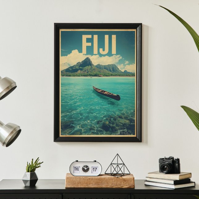 Fiji Waters – Retro Ocean Escape Travel  Poster (Creator Uploaded)