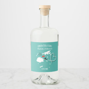 Fiji Wedding Destination Liquor Bottle Label
