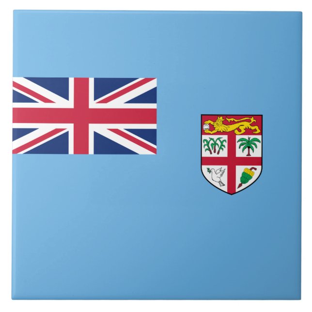 Fijian Flag (Fiji) Ceramic Tile (Front)