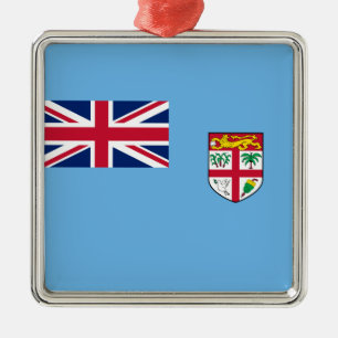 Fijian Flag (Fiji) Metal Ornament
