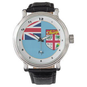 Fijian Flag & Fiji trendy fashion /design watch