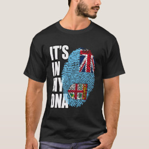 Fijian Heritage Dna Flag T-Shirt