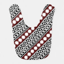 Fijian Masi Baby Bib