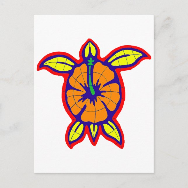 FIJIAN SEA TURTLE POSTCARD (Front)