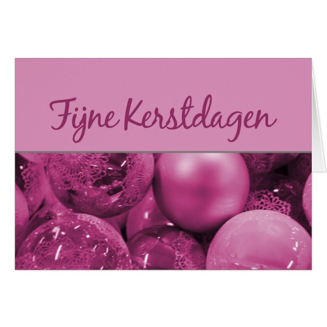 Fijne Kerstdagen   Christmas Ornaments (Front Horizontal)