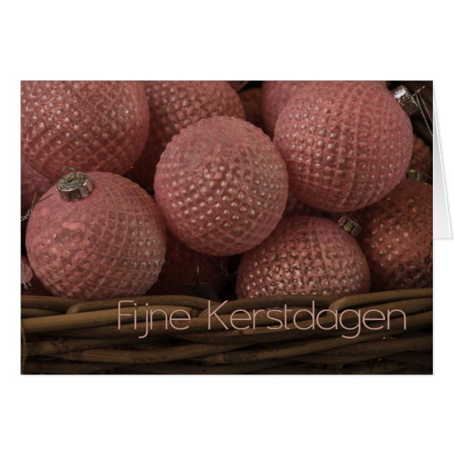 Fijne Kerstdagen   Christmas Ornaments (Front Horizontal)