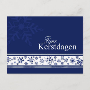 Fijne kerstdagen - Dutch Christmas Holiday Postcard