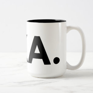 Fika B&W Two-Tone Coffee Mug