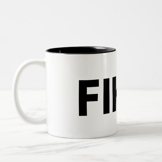 FIKA. Bold Two-tone Coffee Mug (Left)