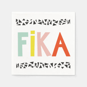 Fika Colors Black Napkin