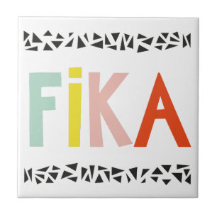Fika Colours Black Ceramic Tile