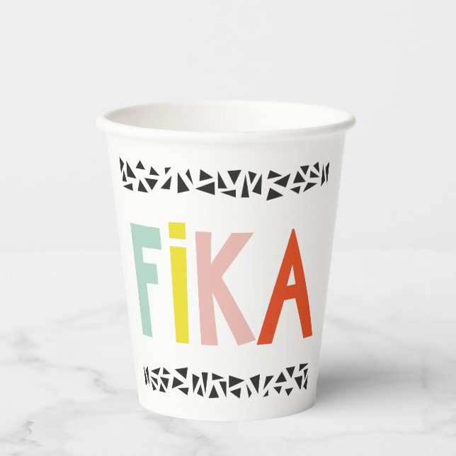 Fika Colours Paper Cups (Front)