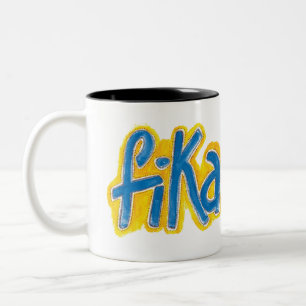 Fika dots Two-Tone Coffee Mug