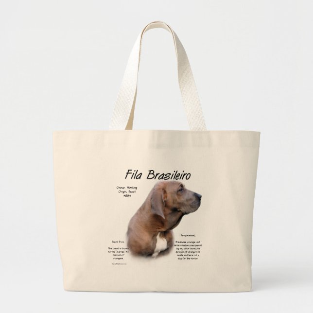 Fila Brasileiro History Design Large Tote Bag (Front)