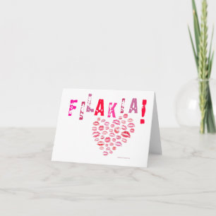 Filakia! (kisses) Greek Card