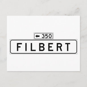 Filbert St., San Francisco Street Sign Postcard