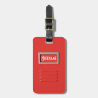 File Cabinet custom luggage tag